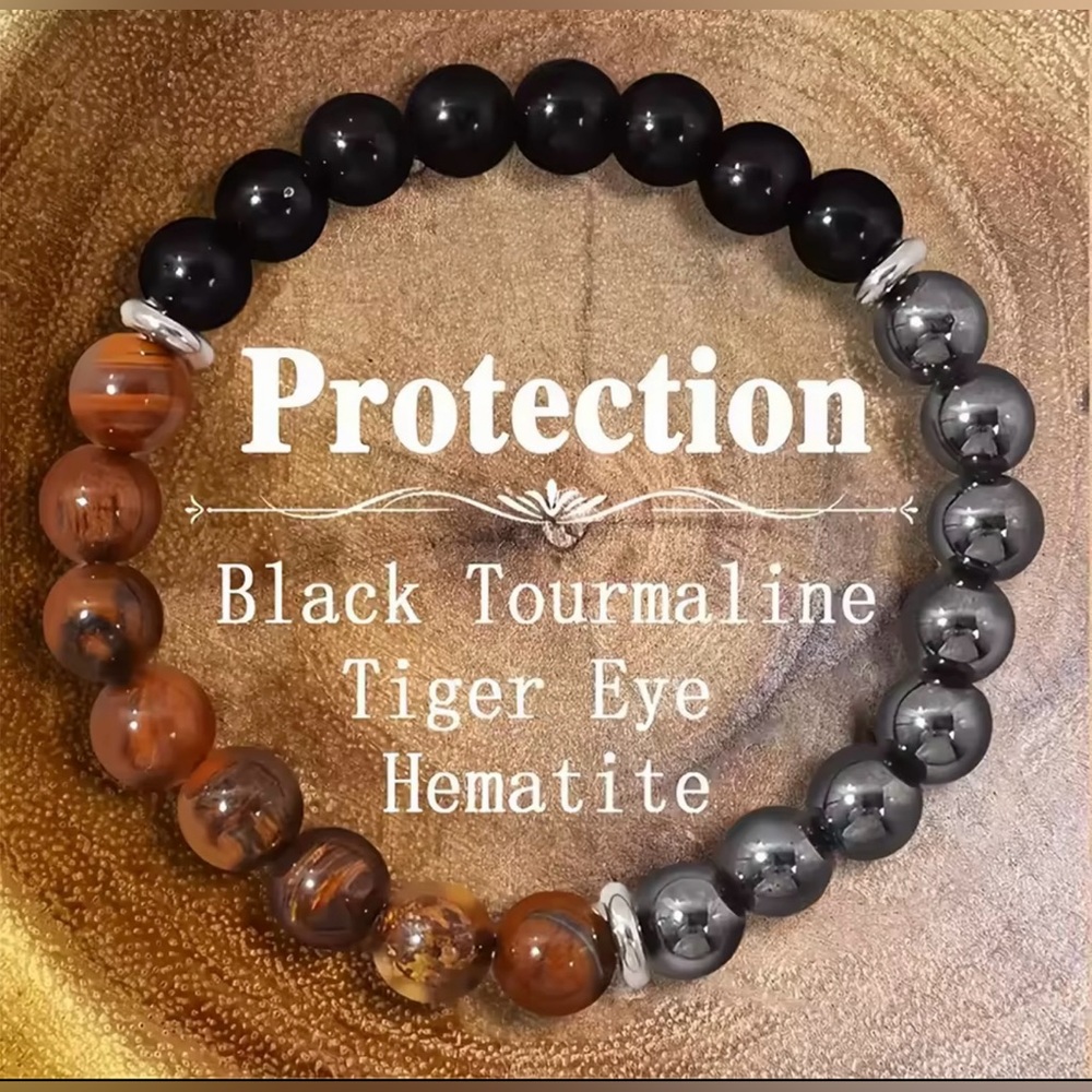 $5 Tiger Eye Hematite Bracelet Natural Stone. New. $5 WHEN BUNDLED WITH 3 OR MO